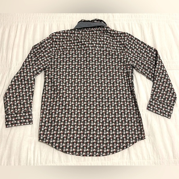 Sovereign Code Los Angeles 1917 Boys HOME ALONE Llama Design Dress Shirt & Tie 5 - Picture 7 of 8